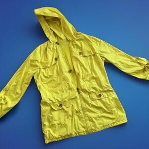 Coraline Tim Burton Bright Yellow Rain jacket | NY & Co Size M
